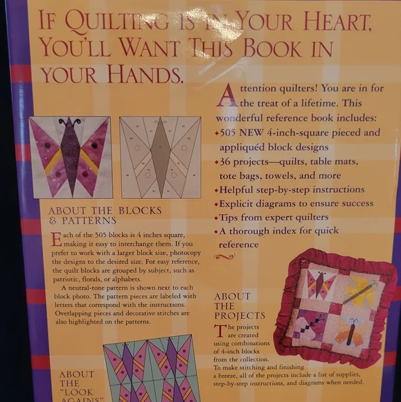 Better Homes & Gardens 505 Quilt Blocks - Plus 36 Beautiful Projects to Make. - Picture 5 of 5